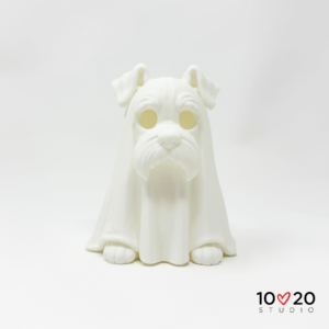 Ghostly Schnauzer LED Tealight Lantern